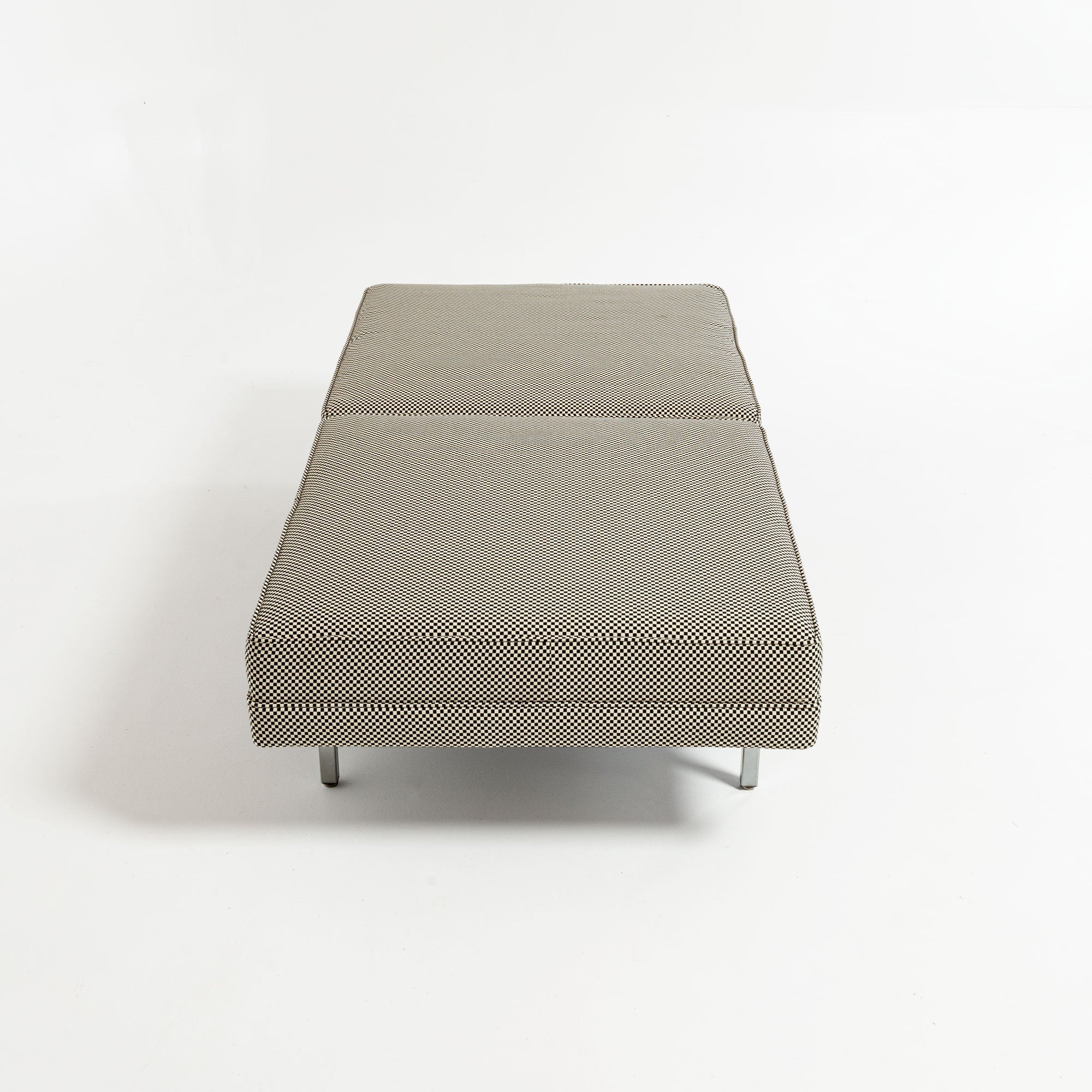 George Nelson Modular Seating System Bench in Alexander Girard Checker Fabric