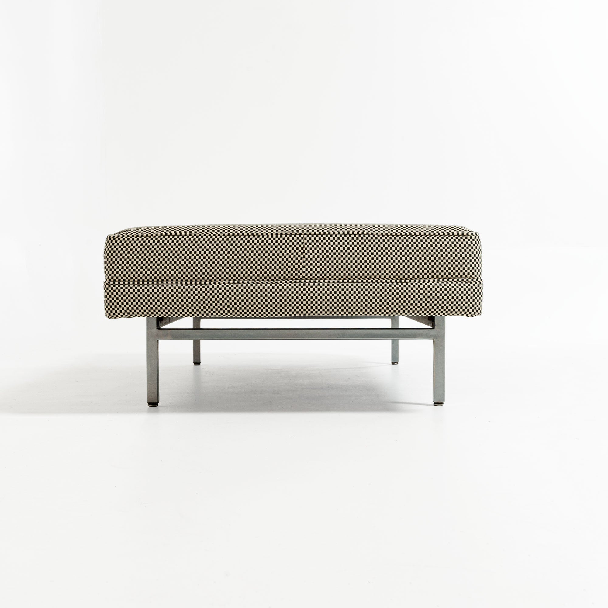 George Nelson Modular Seating System Bench in Alexander Girard Checker Fabric