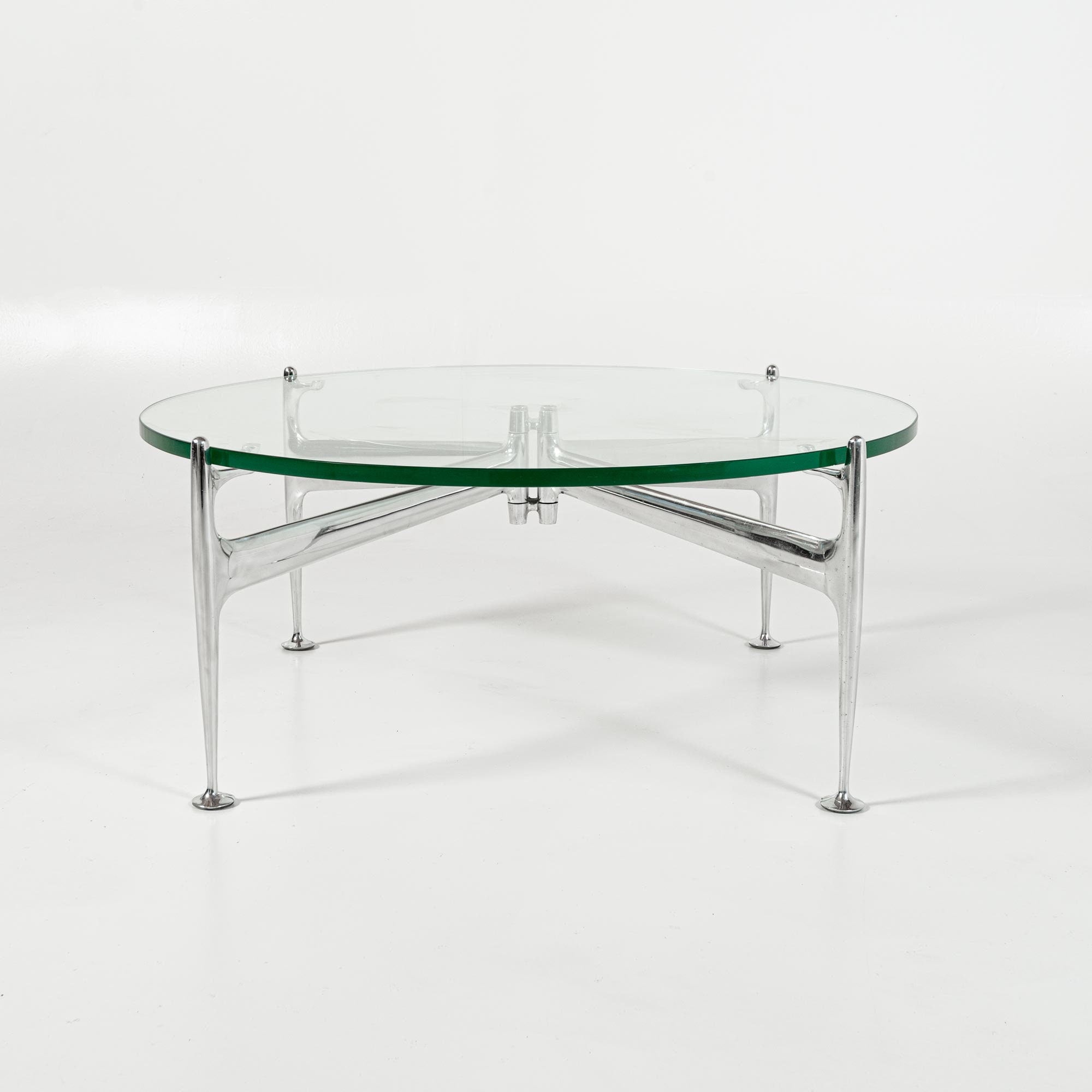 Alexander Girard for Braniff Airlines Glass Coffee Table 1965